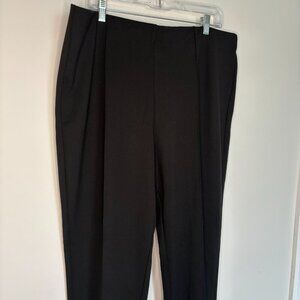 RUBY RD NEW Pull On Pant Womens XL Black Tapered Office Stretch Casual Comfy